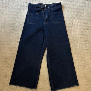 Zara Marine Jeans us6 cropped